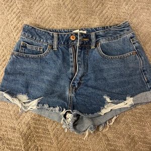 Ripped Jean Shorts